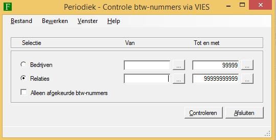 De controle is opgenomen in de onderhoudsprogramma s voor bedrijven en relaties.