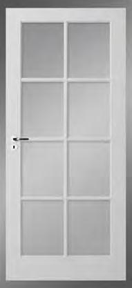 231,5 cm deuren; 130 mm stijlbreedte Afwerking: Wit voorbehandeld