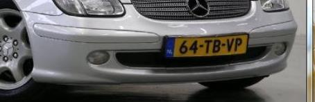 1 Bumpers: De volgende bumpers zijn toegestaan: Het betreft alleen de standaard Mercedes bumper van model 1996-2000, model 2000- facelift