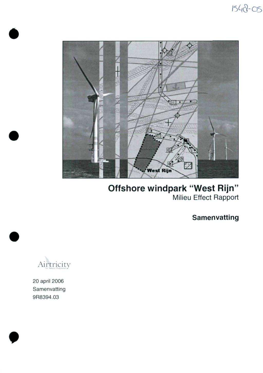 R^-CS # Offshore windpark "West Rijn" Milieu Effect Rapport