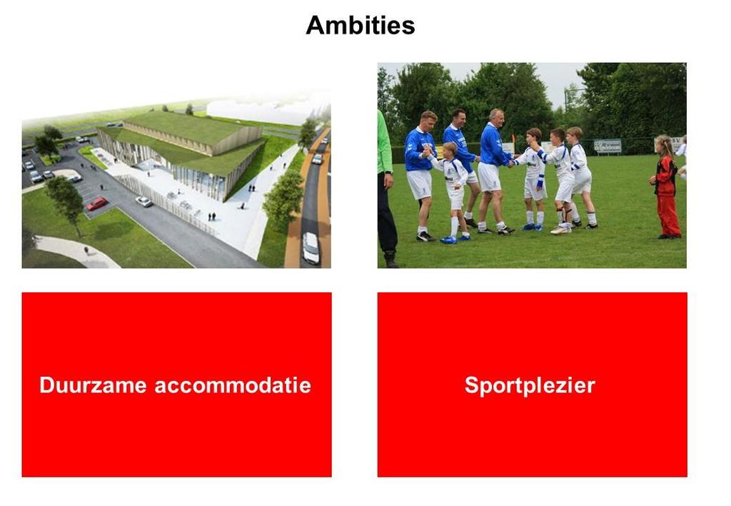 Nieuwe ambities: Duurzame accommodatie Op een duurzame manier wordt een centrale sportaccommodatie ingericht voor alle Groningers.