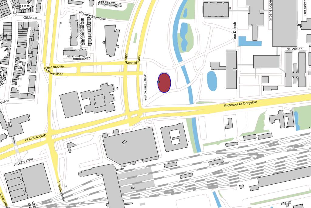 Locatie Bereikbaarheid Per auto Door de ligging in het centrum van Eindhoven is het object vanuit diverse richtingen uitstekend met eigen vervoer bereikbaar. De John F.