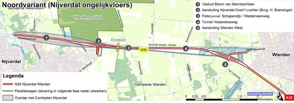 N35 Nijverdal - Wierden Deelrapport verkeersveiligheid t.b.v. MER en OTB projectnummer 409201 23 oktober 2017 revisie 04 Rijkswaterstaat Programma's, Projecten en Onderhoud (Oost-Nederland) Figuur 1.