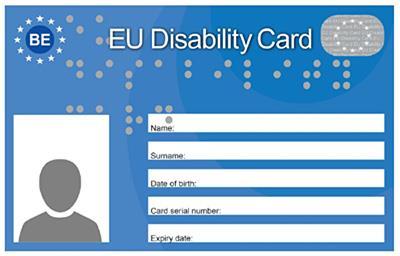 2 Voor de wedstrijd 2.1 EU Disability CARD (EDC) 2.1.1 Wat is de EU Disability Card?