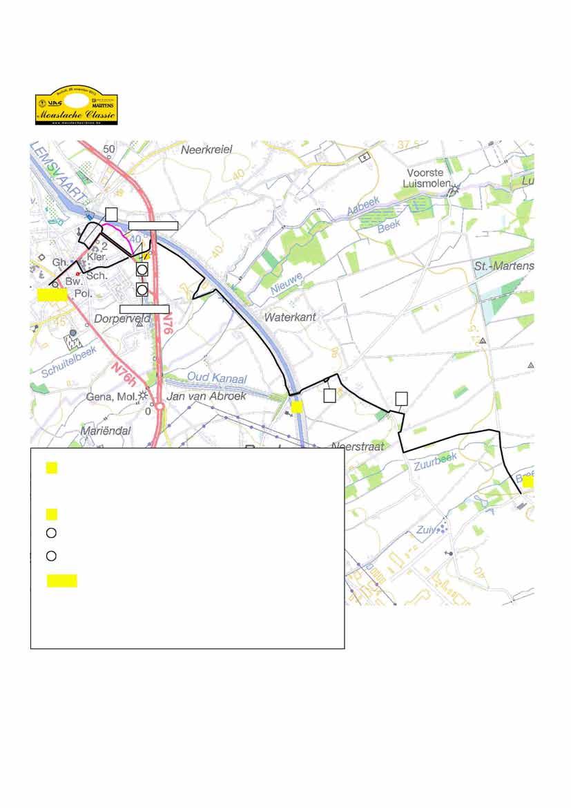 Deel 2 pag 8-9 / 9 O foute route L PTC 10 L + herstelopdracht E L D L : langs route nabij schutterij : onverhard hoekje om tegen