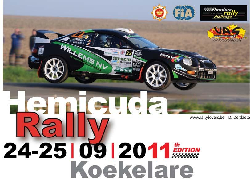 Algemeen programma Hemicuda Rally 2011 18-09-2011 19:00 uur Sluiting van de inschrijvingen. 21-09-2011 22:00 uur Bekendmaking toegelaten deelnemers met hun startnummer: www.hemicuda.