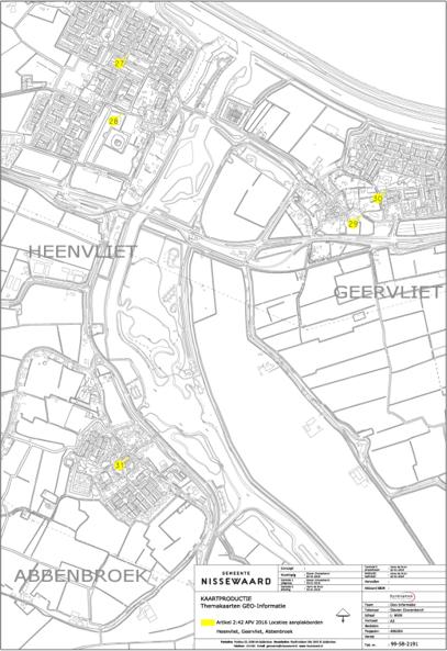 Bijlage 4, genoemd in artikel 2, onder a: Locaties