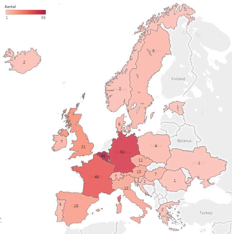 Toeristische bezoekers Type reis - rondreis Bij ruim een kwart (27%) van de toeristische bezoekers aan Utrecht maakt hun bezoek deel uit van een rondreis.