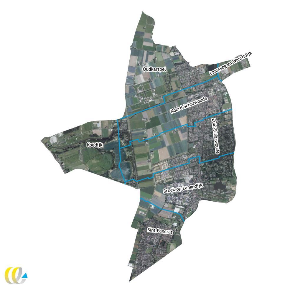 3.5 Buurtindeling In Figuur 5 is een overzicht gegeven van de buurtindeling in de gemeente Langedijk. Figuur 5 Buurtindeling gemeente Langedijk 3.