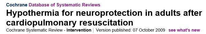 Arrich et al (2016) Onderzoeken (4 trials en 1 abstract) naar met name 32-34 C Meer hypokaliëmie & pneumonie 32-34 C Geen significant verschil