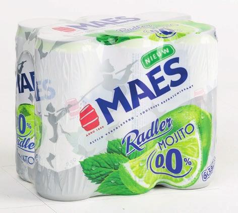 Gamma bier zonder alcohol Maes Radler van 6 x 25 cl tot 6 x 33 cl Voorbeeld: Maes Radler Mojito, 0%, normale