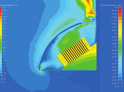 Kenmerken & voordelen 2 1 Thermische simulatie 1 2 3 Innovatief ontwerp van verlichting > Ontworpen om water en lucht door het armatuur te laten stromen, waardoor de temperatuur van het