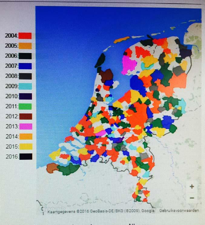 Onze 220 gemeentelijke en 7 GOL-leden vertegenwoordigen nog steeds ruim 85% van de Nederlandse bevolking.