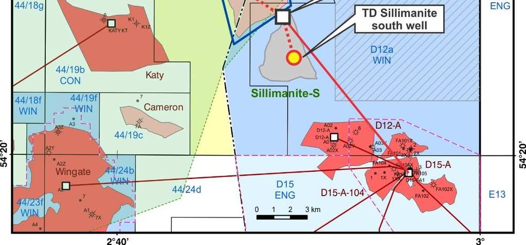 Deense deel van de Noordzee. 2.2 Locatie Platform De locatie van het voorgenomen Sillimanite platform is weergegeven in figuur 2.1.