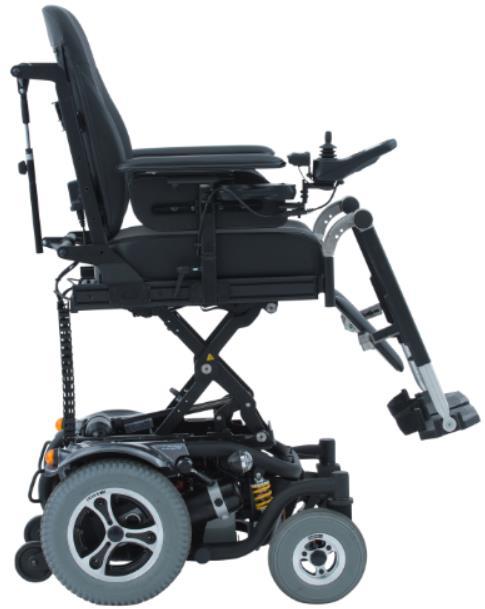 300mm Wanneer de zitlift geactiveerd wordt zal de rijsnelheid automatisch worden gereduceerd om optimale stabiliteit te garanderen.