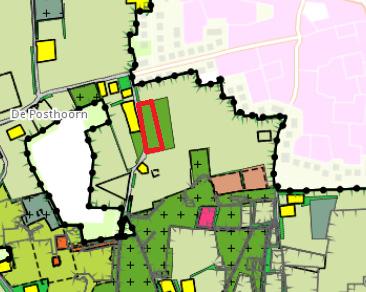 3.3.2. Bestemmingsplan Buitengebied Rucphen In onderstaande figuur is een uitsnede van de bestemmingsplankaart weergegeven van bestemmingsplan Buitengebied Rucphen (d.d. 29-03-2012).