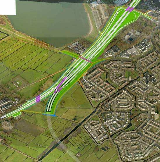 10.4 Maaldrift variant met langere boortunnel en lange lus via Leiden-Zuid Beschrijving van het voorstel van Joost Klimbie Joost Klimbie, bekend van Churchill Avenue, heeft op eigen initiatief een