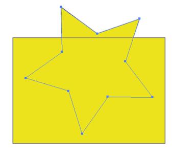 rechthoek g: ster en teken deze vorm door het