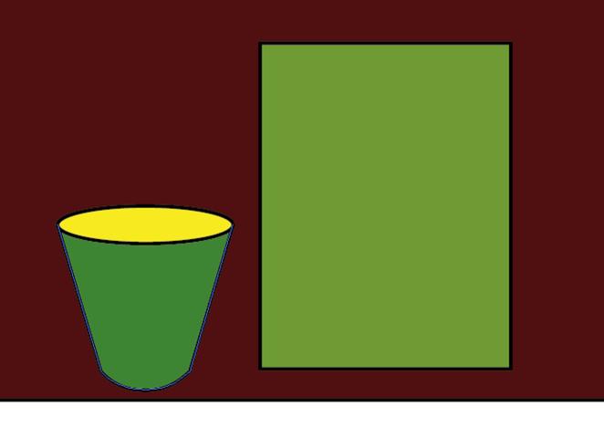 bloempot ik adviseer je om in te zoomen teken de bloempot in tekengebied: bepaal zelf de grootte de kleur van de bloempot is: het