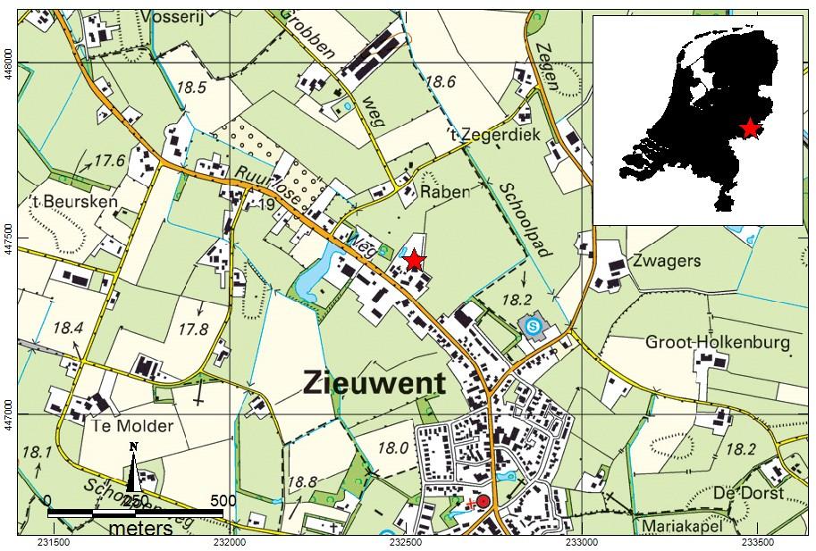 2 Gegevens plangebied 2.1 Beschrijving plangebied Het plangebied ligt ten noordwesten van Zieuwent aan de doorgaande weg naar Ruurlo (zie afbeelding 1).