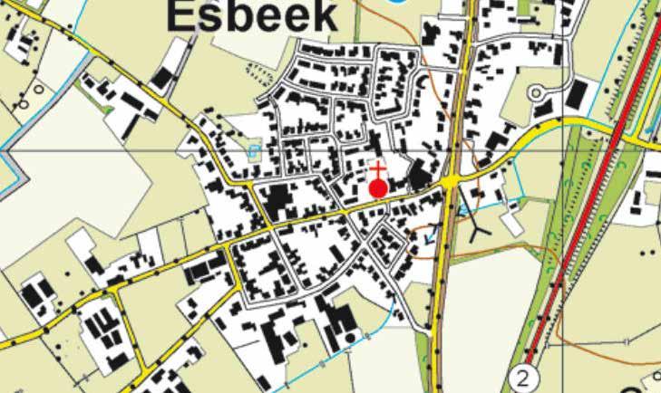 3. STEDENBOUWKUNDIG PLAN Historische opbouw en groei Esbeek Esbeek ligt aan de rand van een akkercomplex nabij het Spruitenstroompje.