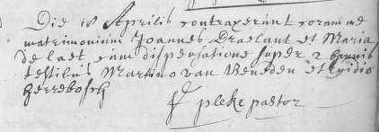 VII. Jan DRAELANT ~ Laken 16 april 1675 54. Laken 16 februari 1762 (87j). x (Laken 18 april 1708) 55. Maria de Laet ~ Laken 17 december 1680. Laken 13 augustus 1748. (dv.
