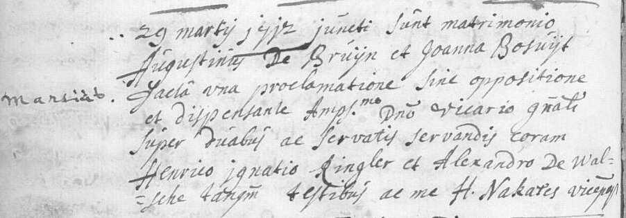 j. Merten Nicolaes ~ Jette 30 juli 1696. ex 2 k. Barbara ~ Jette 30 juni 1701. l. Nicolaes ~ Jette 25 september 1702. Jette 19 november 1762. x (Jette 6 februari 1723).