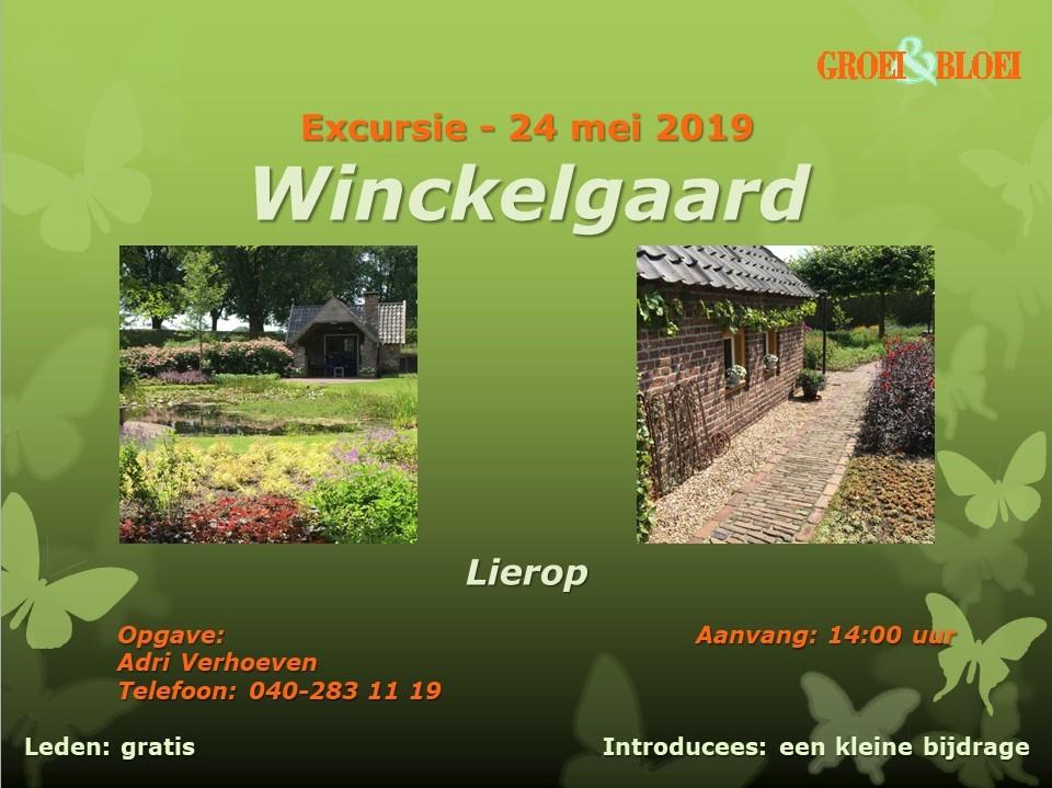 EXCURSIE NAAR EEN TUIN IN LIEROP VRIJDAG 24 MEI Op vrijdag 24 mei gaan we de Winckelgaard bezoeken, een tuin van de familie Cuppen. De rondleiding begint om 14.00 uur.