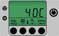 -pomp - een platenwisselaar, met groot oppervlak, voor de instant productie van sanitair warmwater (modellen Combi) - een omkeerklep verwarming/sanitair warmwater bij