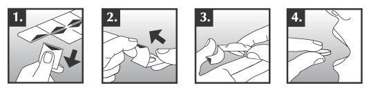 1.3.1 : Bijsluiter Bladzijde : 4 1. Houd de blister vast aan de rand en verwijder één blister van de strip door voorzichtig langs de geperforeerde rand te scheuren 2.