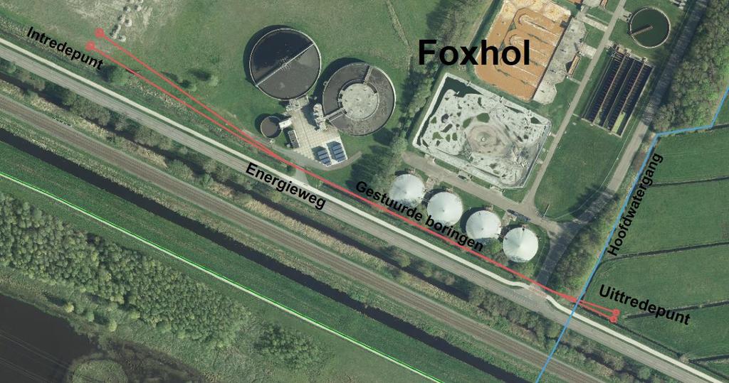 tussen het Foxholstermeer en de Energieweg te Foxhol.