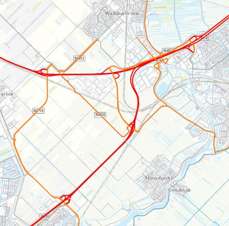 Den Haag A12 De A20 knooppunt Gouwe