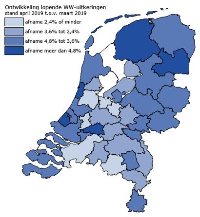 WW-uitkeringen Overijssel en Gelderland Noord dalen in april Het aantal WW-uitkeringen daalt in april in de drie regio s van Overijssel en Gelderland Noord.