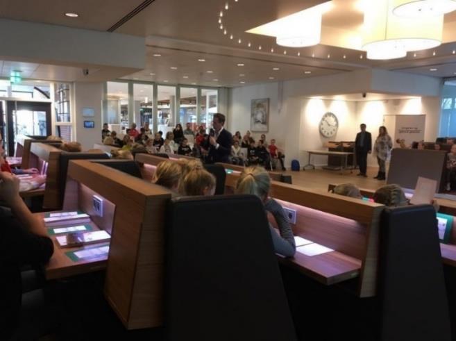 Resultaten evaluatie debatreeks gezonde voeding Bereik In de gemeenten Harderwijk en Oldebroek hebben debatten plaatsgevonden en in de gemeente Nunspeet is een speciaal Mama Café georganiseerd als