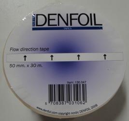 Denfoil Leiding en buis markering Per kleur op de rol van 50mm x 33mtr.