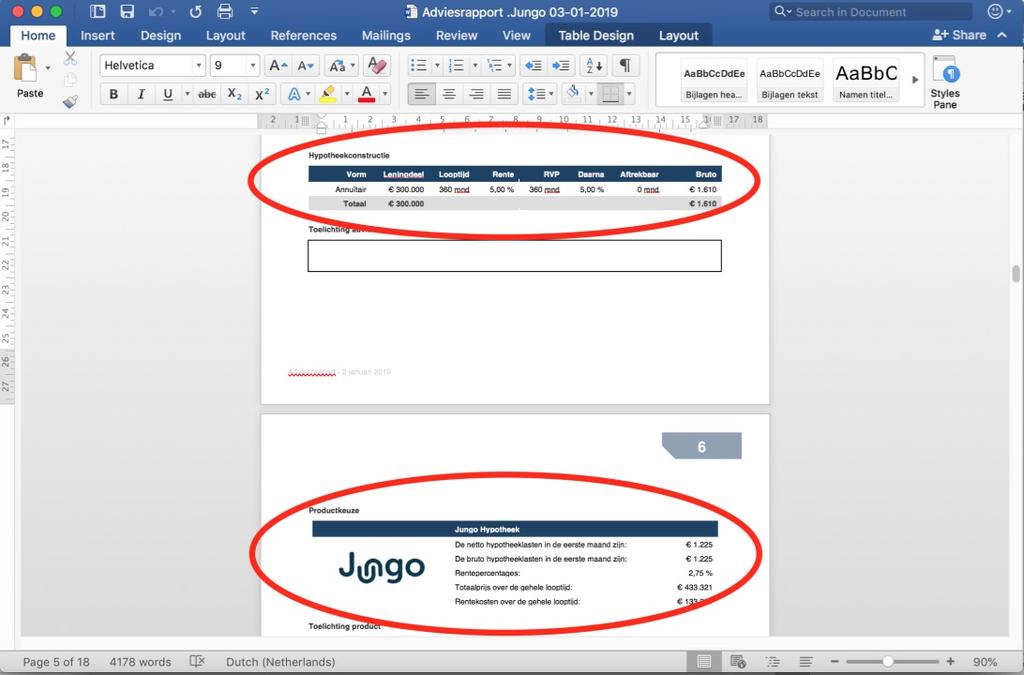 hypotheekconstructie en de product keuze.