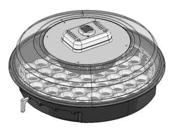 P U I S O R E X O T I C / E x t r a Elektrische broedmachine met handmatig keersysteem en elektronische weergave van temperatuur en vochtigheid LEES MET AAND ACHT DE AANWIJZINGEN VAN DEZE BROCHURE