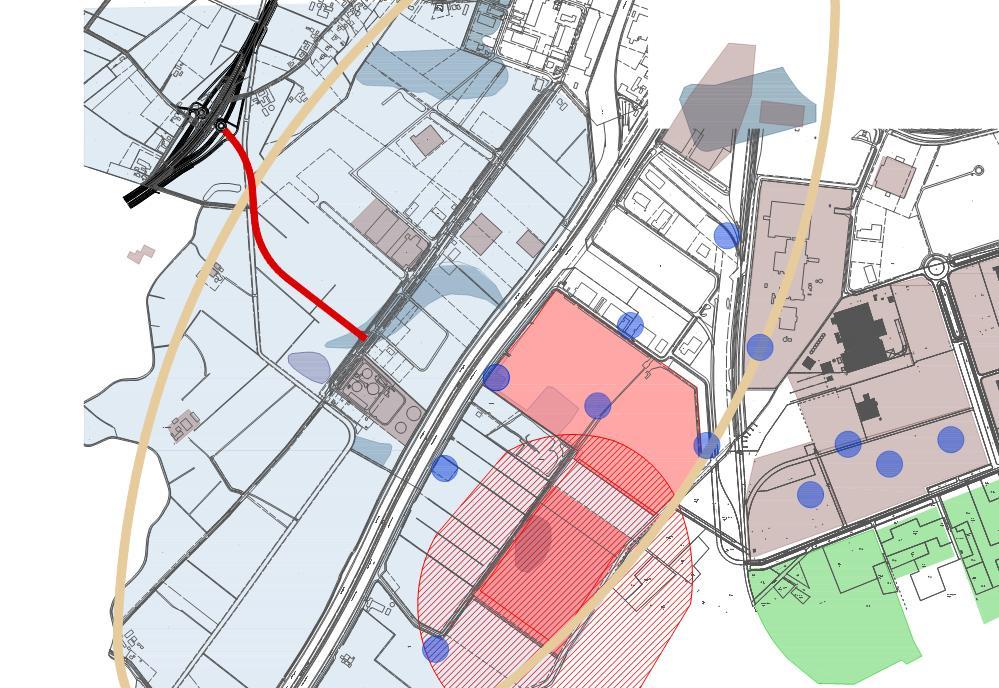 4.2 Gefaseerde uitvoering De gemeente Coevorden wil op korte termijn graag een ontsluiting realiseren op de nieuwe aansluiting N34 bij Klooster.