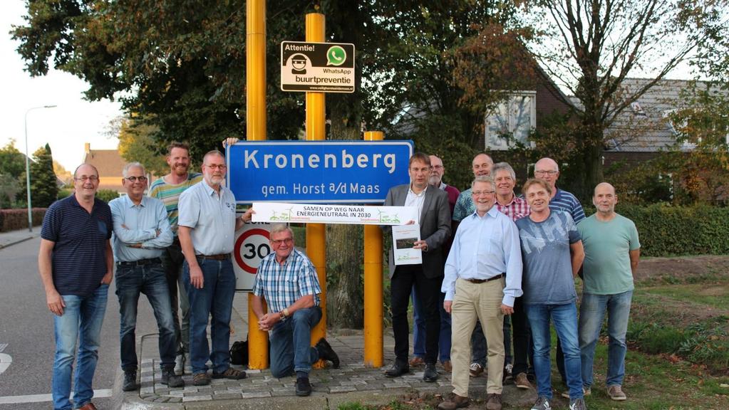 Doel EnergieKronenberg Kronenberg in 2030 energieneutraal te maken Samen met de inwoners en