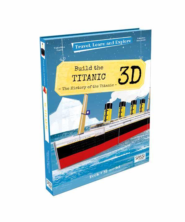 Thema: Modelbouw, Titanic Een boek én een 3D-model van de Titanic 18,99 345 x 215 x 95 mm 14 bladzijden + 3d-model isbn 978 94 6354