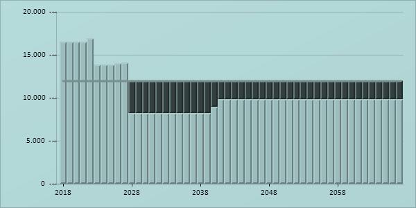 Heeft u voldoende inkomen? Uw heeft aangegeven dat uw gewenste resterend budget 12.000 per jaar ( 1.000 per maand) bedraagt.