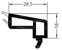 Glaslijst 22,5 mm 1533040, 1563040