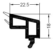 Glaslijst 18,5 mm 1561063, 1597063