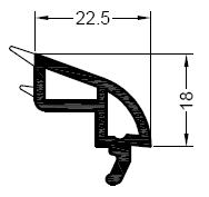 1550120, 1599120 Stijlglaslijst 22,5 mm 1541043 Glaslijst 24,5 mm 1541089