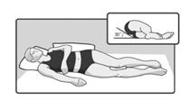 5. Zorg voor een juiste houding Wissel in bed regelmatig van houding (linkerzij, rug/buik, rechterzij, rug/ buik etc.) als dit is toegestaan. Ga bij zijligging in een houding van 30 graden liggen.