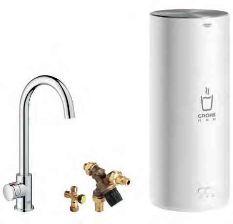 GROHE Red 2019 GROHE RED Kokendwaterkraan A. GROHE Red duo C-uitloop & L -Size boiler 30031001 / 1354,86 30031DC1 / 1511,31 B.
