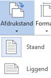 Afdrukstand en papierformaat Afdrukstand Standaard wordt een document staand (de korte zijden van het papier aan de boven- en onderkant) afgedrukt.