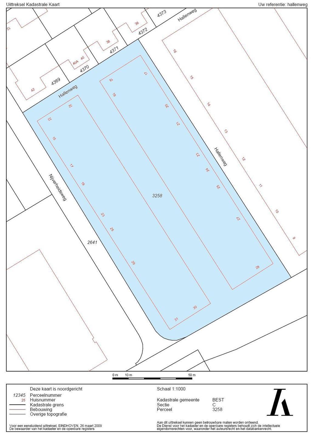 Kadastrale kaart Bestemmingsplan Het bestemmingsplan is te raadplegen op www.ruimtelijkeplannen.