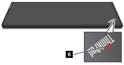 Opmerking: Mogelijk ziet uw computer er enigszins anders uit dan in de volgende afbeelding wordt getoond. 1 FN Lock-lampje Het Fn Lock-lampje toont de status van de Fn Lock-functie.