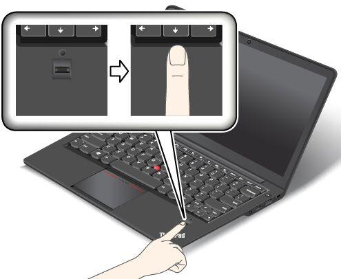 De vingerafdruklezer gebruiken Mogelijk is uw computer uitgerust met een geïntegreerde vingerafdruklezer. Verificatie op basis van vingerafdrukken kan worden gebruikt in plaats van wachtwoorden.